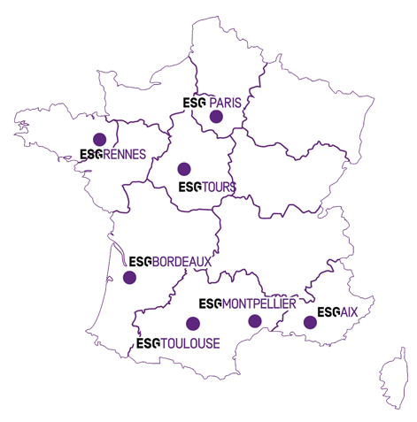 carte des ESG en France